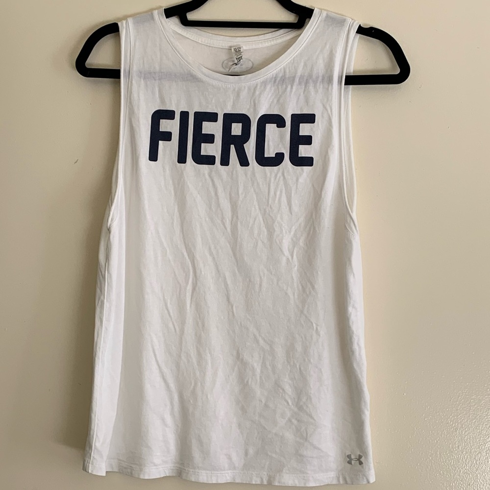 White Under Armour Workout Tank Top